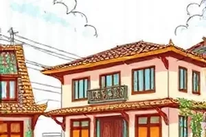 《我不擅长表达但我试着写信》封面：写到一半的信纸与钢笔